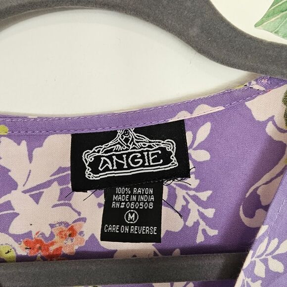 Angie Floral Purple Kimono Spring Lightweight Layer Vacationwear Resortwear - Picture 6 of 7